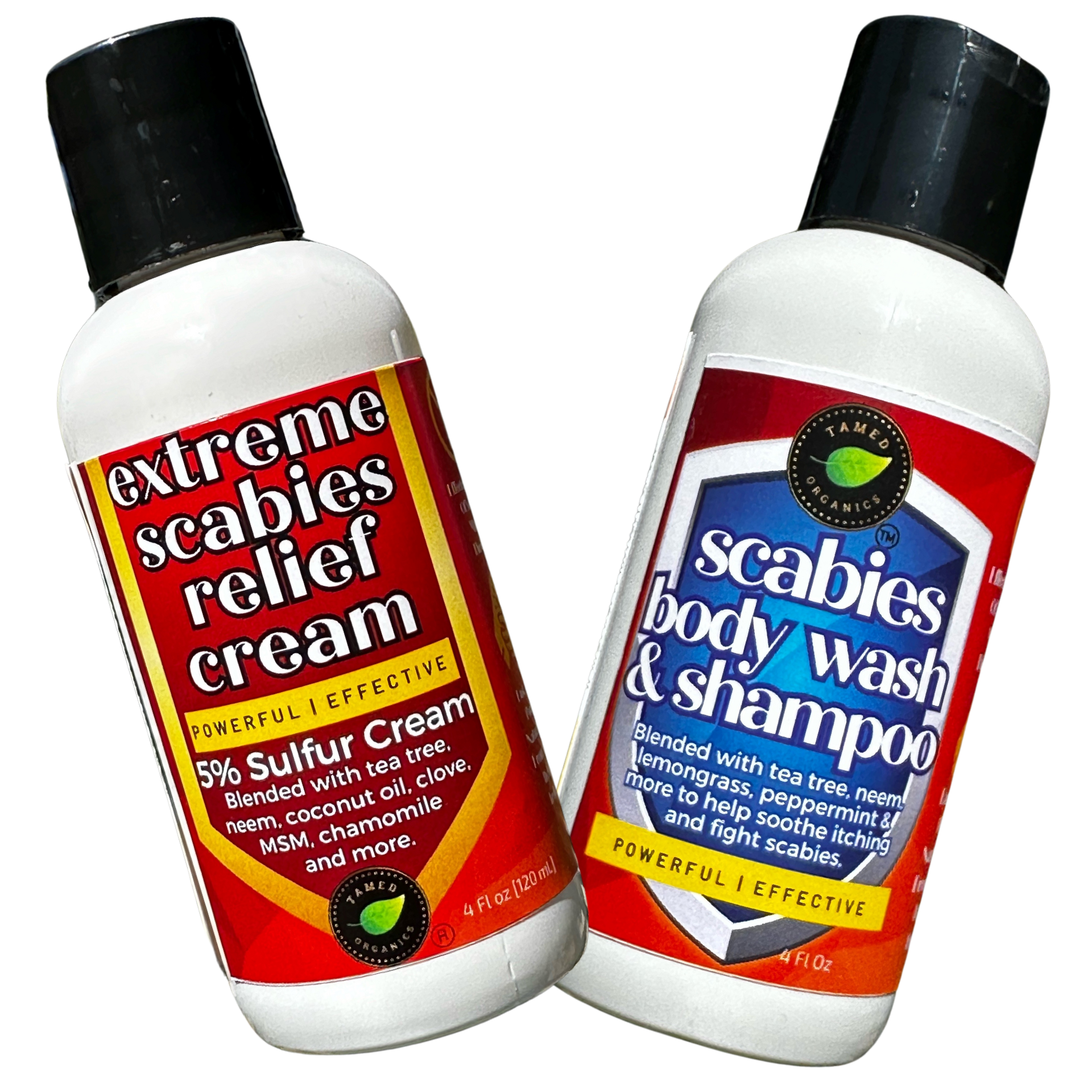 Scabies Individual Treatment Kit with 1 Scabies Relief Cream & 1 Scabies Shampoo Body Wash