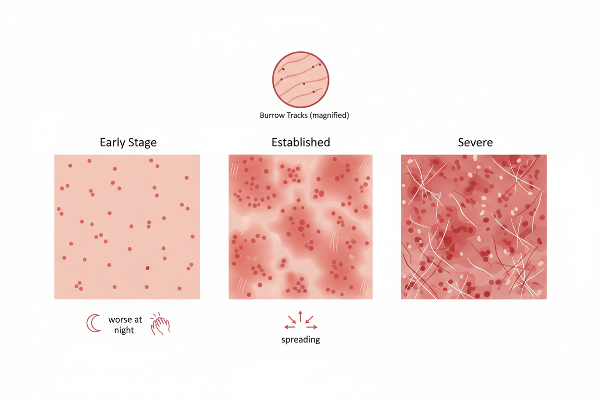 Scabies Rash: What It Looks Like and How to Treat It – Tamed Organics ...