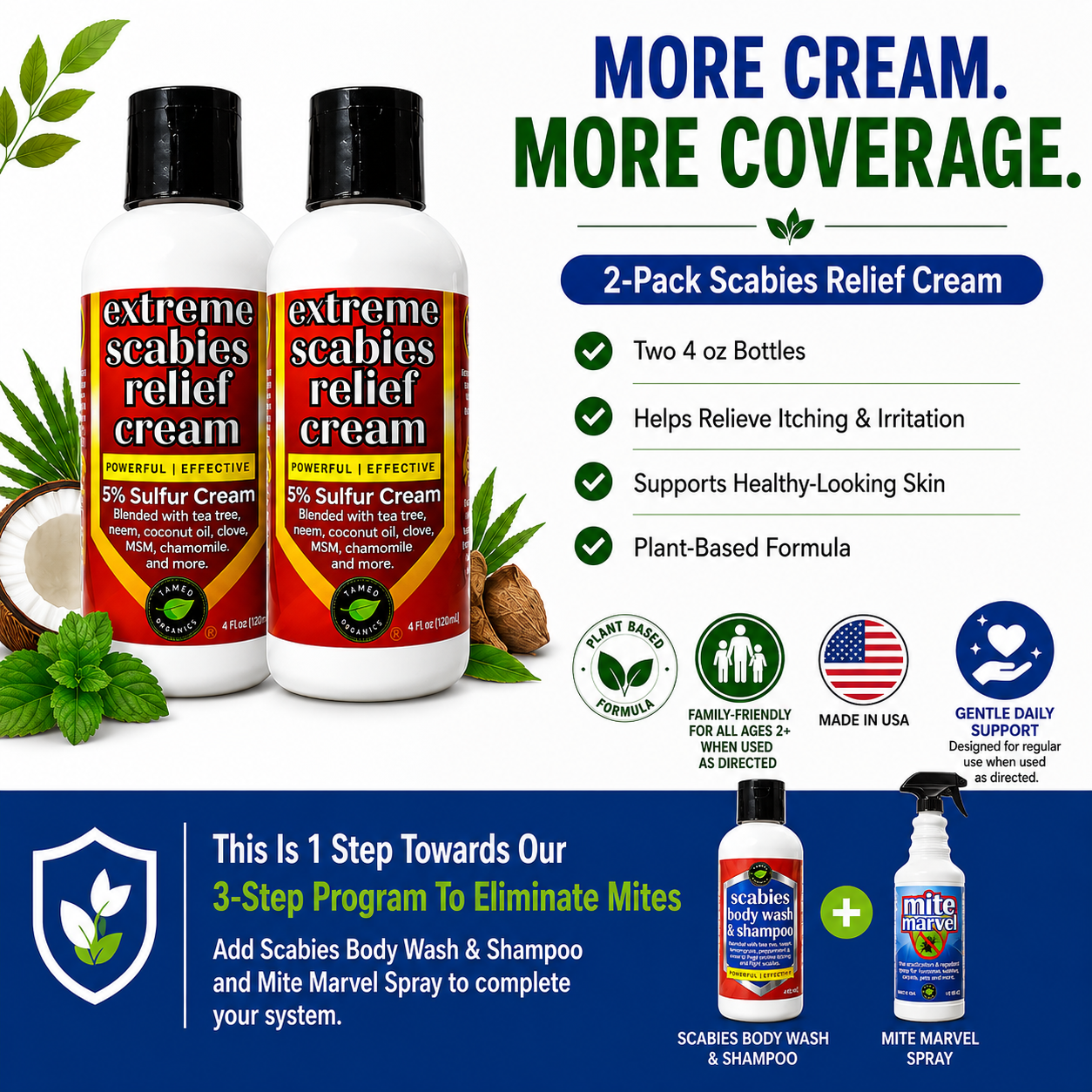 Extreme Scabies Relief Cream (4 Fl Oz) 2 Pack