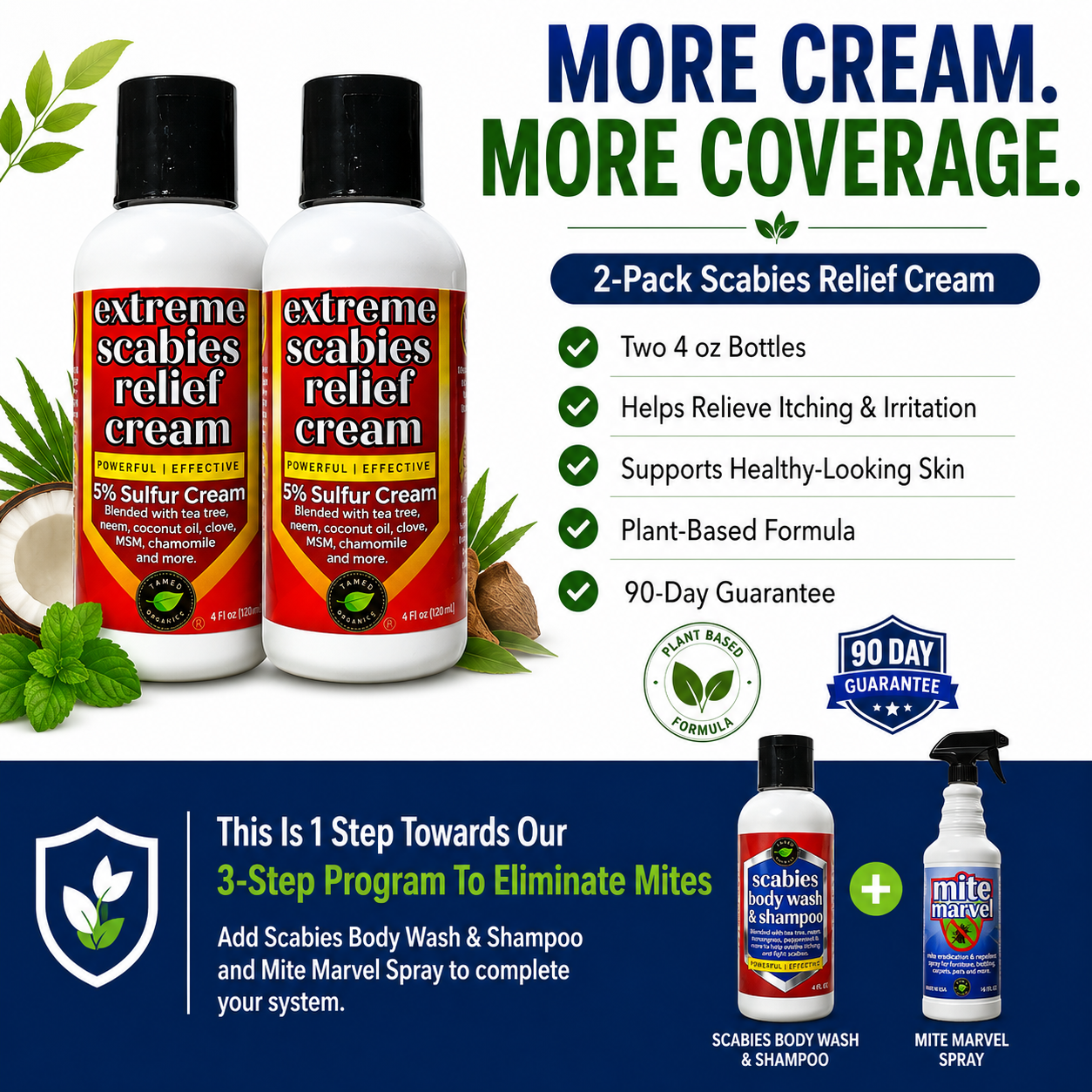 Extreme Scabies Relief Cream (4 Fl Oz) 2 Pack
