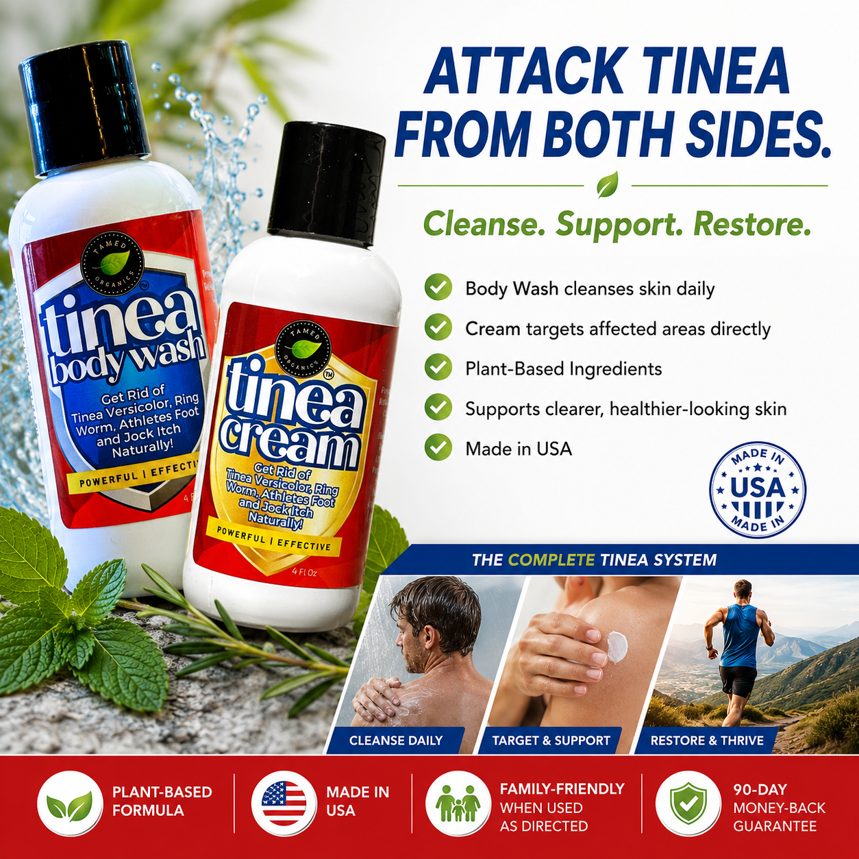 Tinea Cream and Body Wash Duo