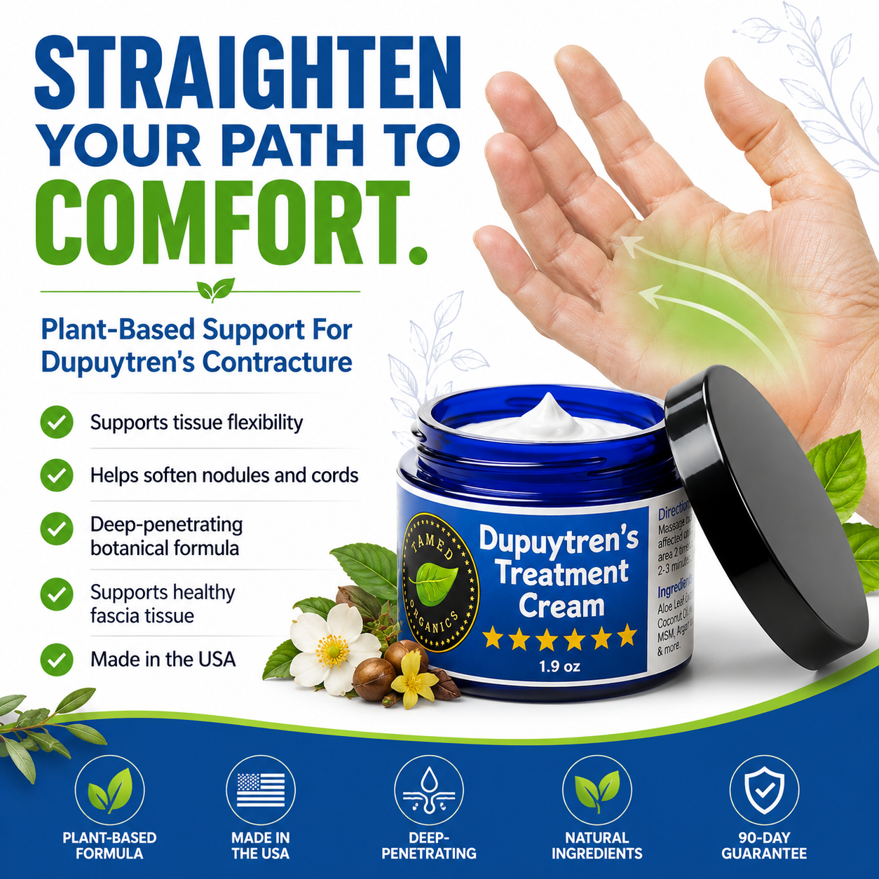 DUPUYTREN'S CONTRACTURE ALL-NATURAL TREATMENT CREAM (Walmart)