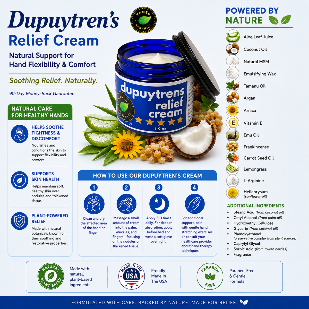 DUPUYTREN'S CONTRACTURE ALL-NATURAL TREATMENT CREAM (Walmart