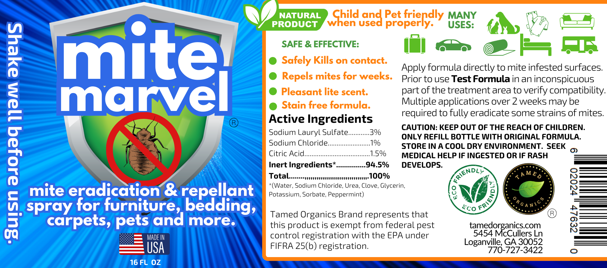 Mite Marvel Mite Killer Spray | 16 oz Bottle