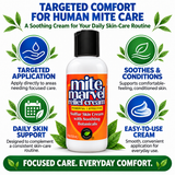 Mite Marvel Relief Cream benefits for targeted application, soothing skin care, conditioning, and everyday comfort.