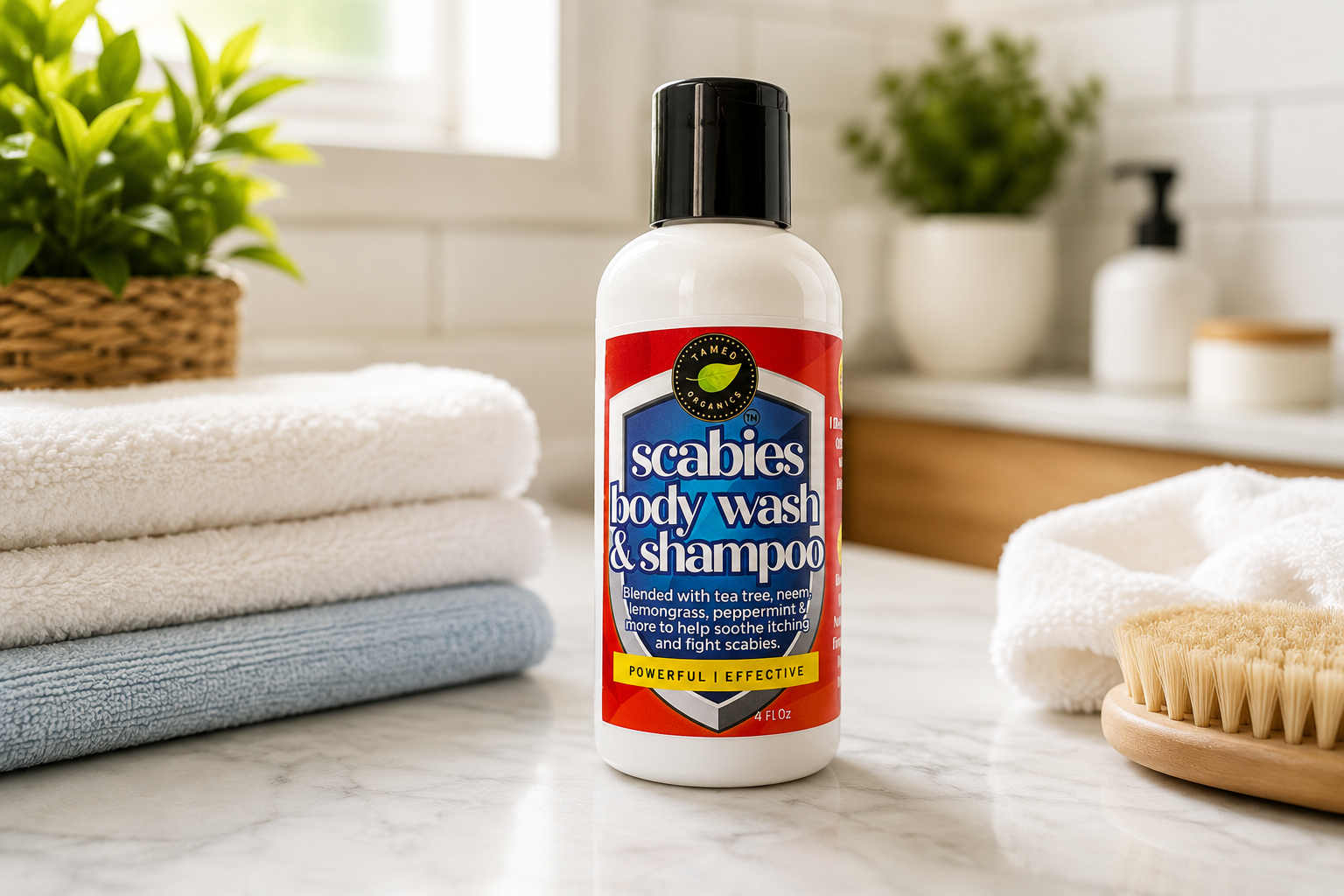 All-Natural Scabies Body Wash and Shampoo