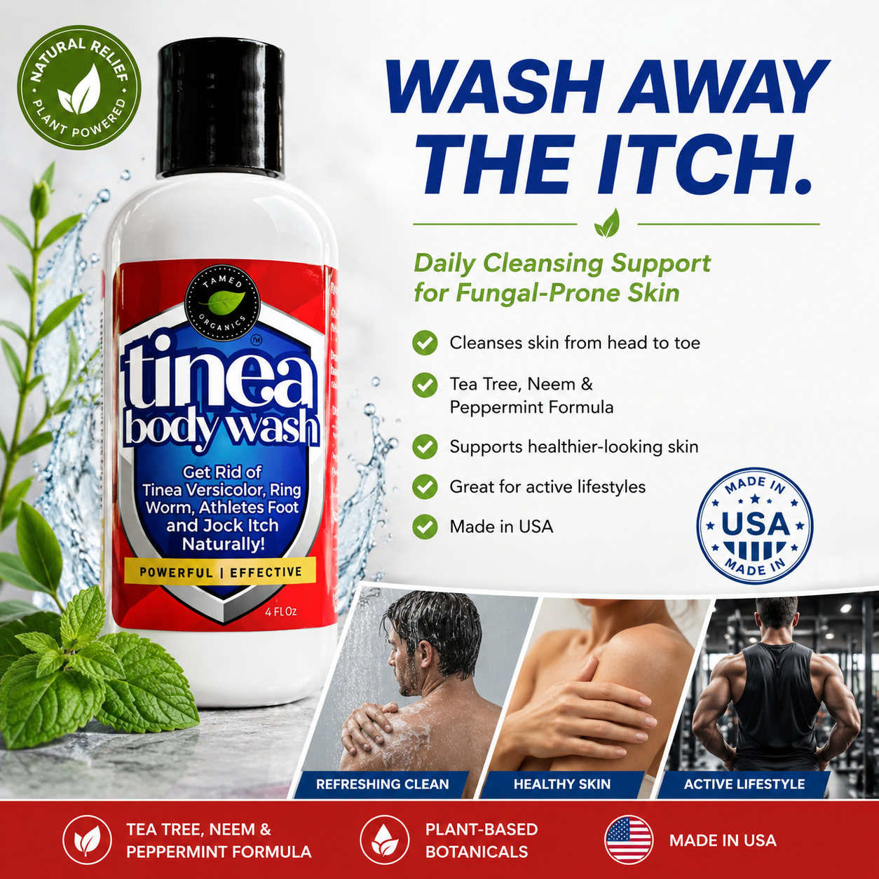 Tinea Body Wash by Tamed Organics