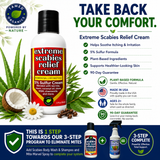 Extreme Scabies Relief Cream with 5% sulfur formula to help soothe itching and irritation while supporting healthier-looking skin.