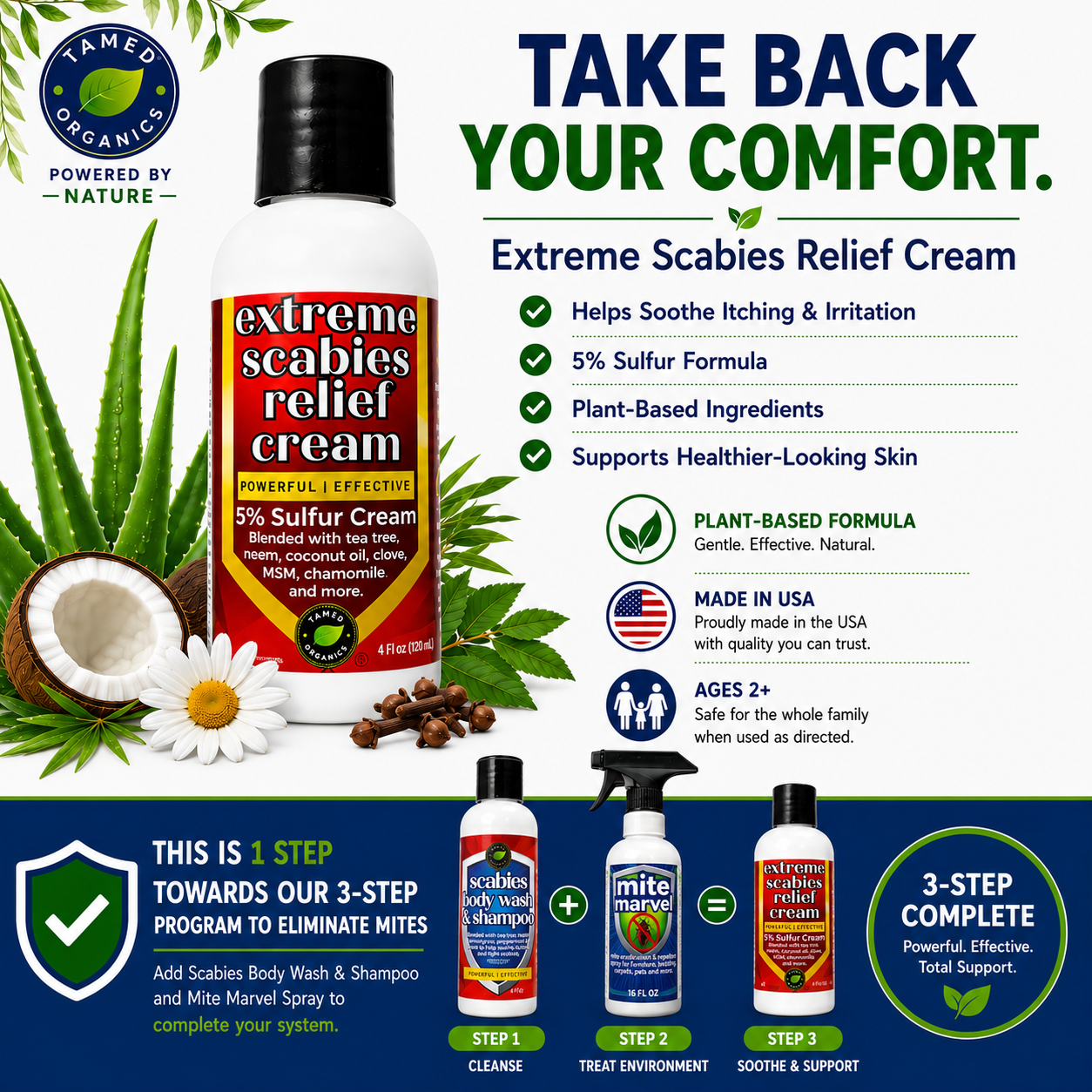 Extreme Scabies Relief Cream, 5% Sulfur (4 fl oz)
