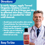 Directions for Extreme Scabies Relief Cream.