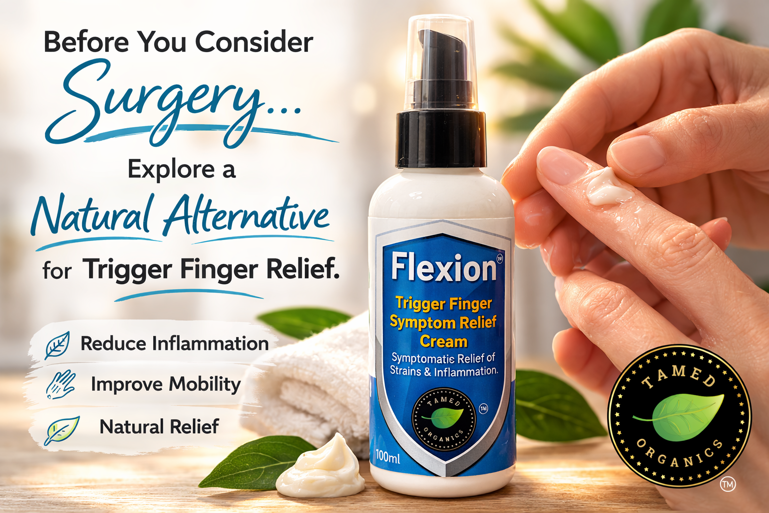 Flexion Trigger Finger Relief Cream
