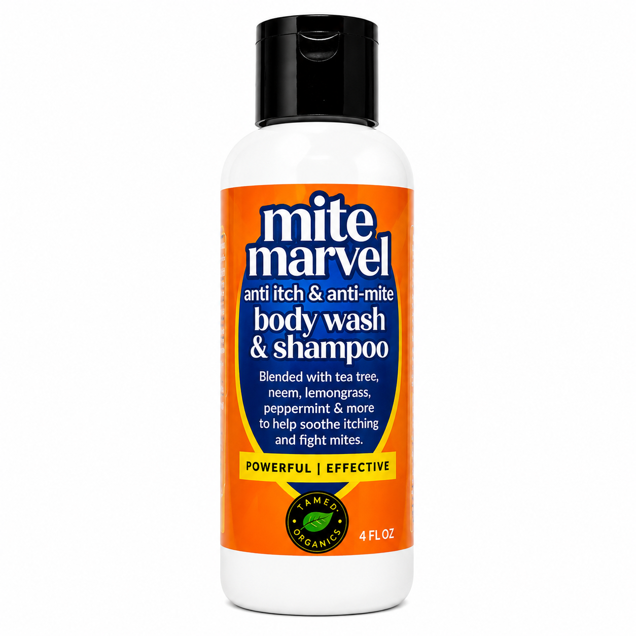 Mite Marvel Anti-Mite and Anti-Itch Soothing Body Wash for Demodex Mites, Human Mites, Seborrheic Dermatitis, and Extreme Itching