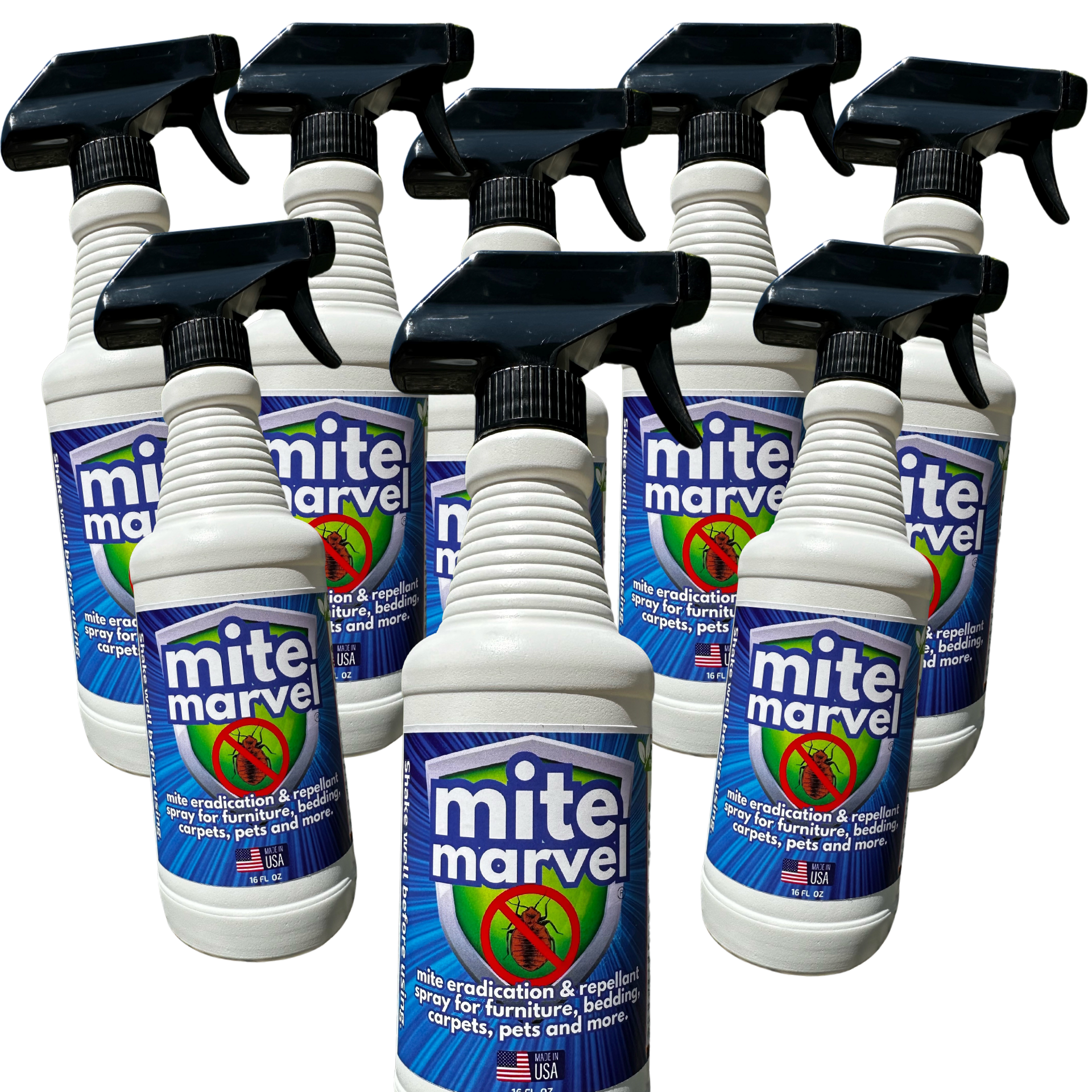 Mite Marvel Mite Killer Spray | 8 Pack of 16 oz bottles