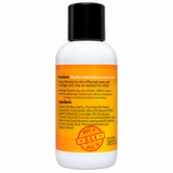 Back label of Mite Marvel Relief Cream 4 oz bottle showing directions, warnings, and ingredients, including sulfur.