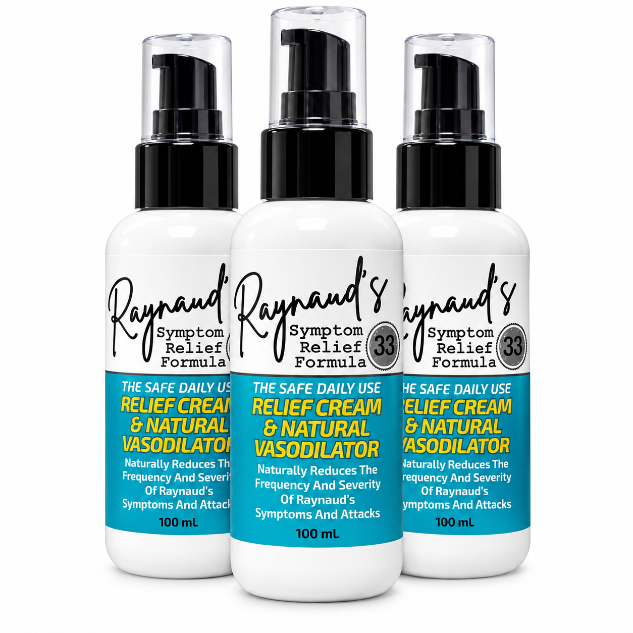 Raynaud's Symptom Relief Cream 3-Bottle Pack