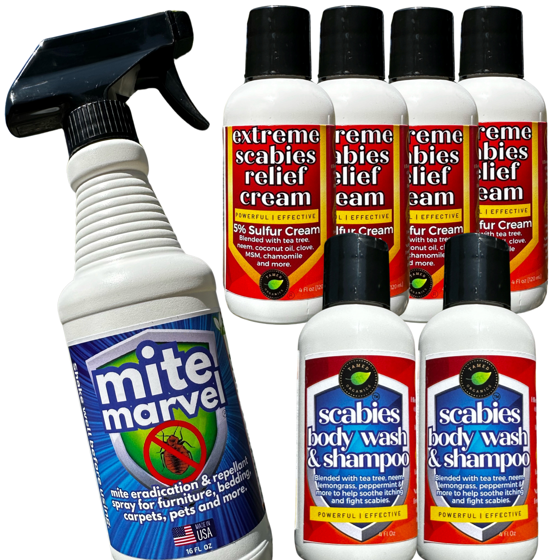 Scabies Complete Treatment System for Family, Home and Pets