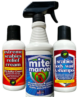 Scabies Complete Personal Treatment System for Self, Home and Pets