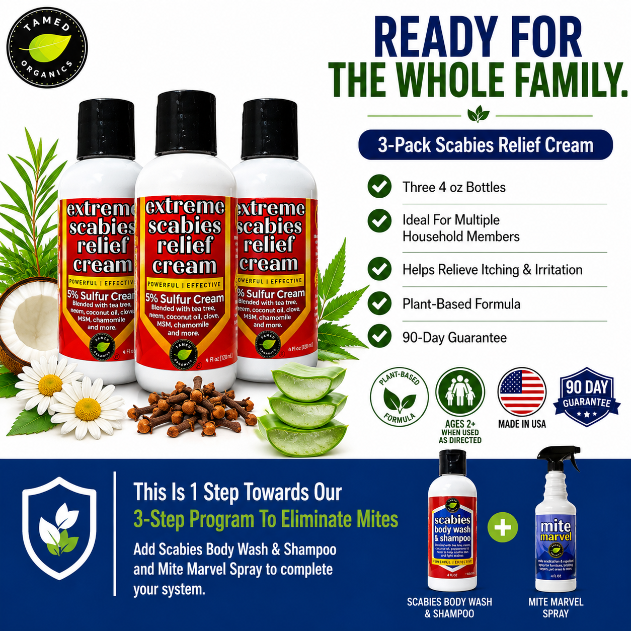 Extreme Scabies Relief Cream (4 Fl Oz) 3 Pack