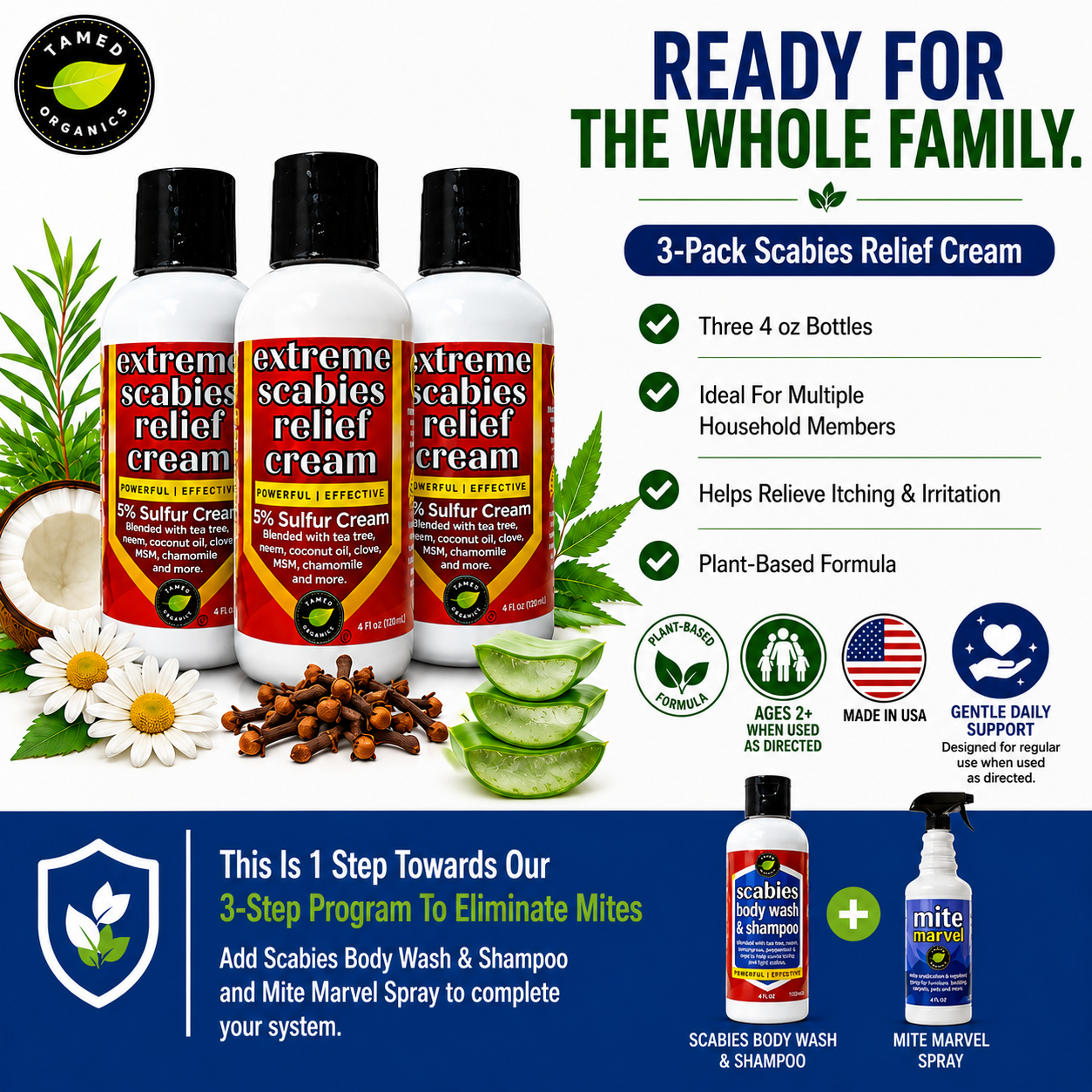 Extreme Scabies Relief Cream (4 Fl Oz) 3 Pack