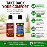 Scabies Treatment Kit with Scabies Relief Cream and Body Wash Shampoo for itching relief and mite support.