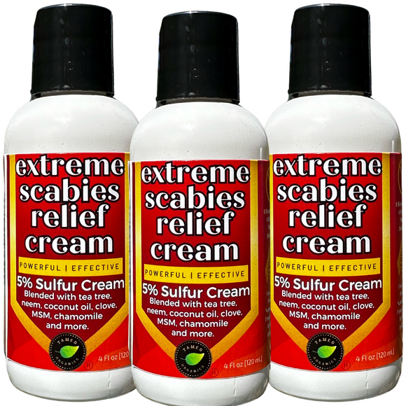 Extreme Scabies Relief Cream (4 Fl Oz) 3 Pack