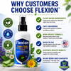Flexion Trigger Finger Symptom Relief Cream trust and benefits infographic featuring plant-based ingredients, fast-absorbing non-greasy formula, Made in USA quality, healthy mobility support, and a 90-day money-back guarantee for natural trigger finger and tendon discomfort relief.